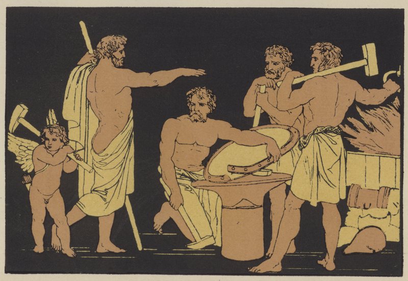 Vulcan and the Cyclopes by English School