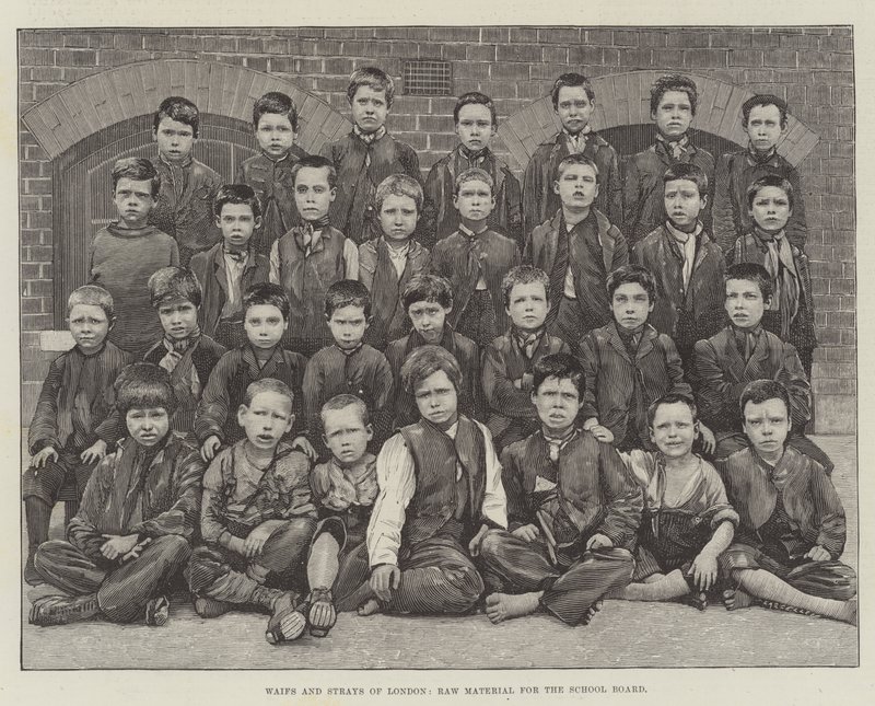 Waifs and Strays of London, Raw Material for the School Board by English School
