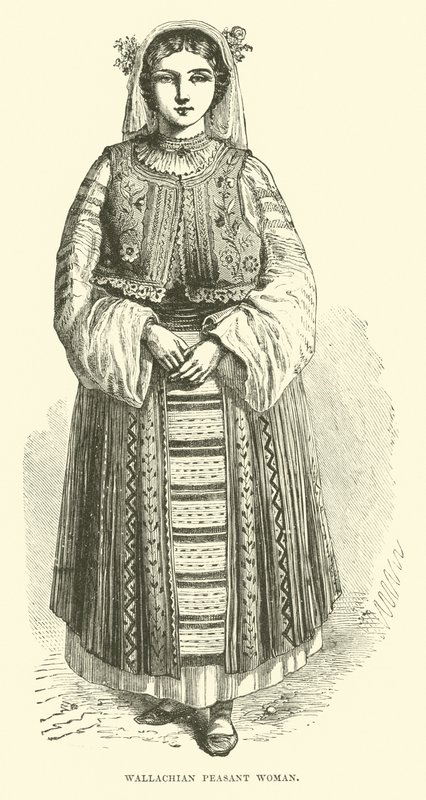 Wallachian Peasant Woman by English School
