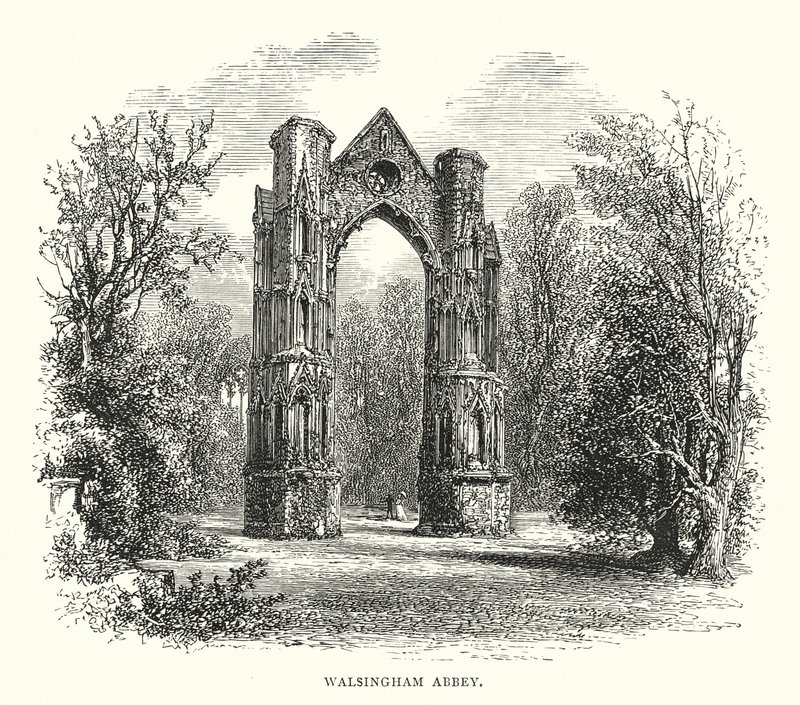 Walsingham Abbey by English School