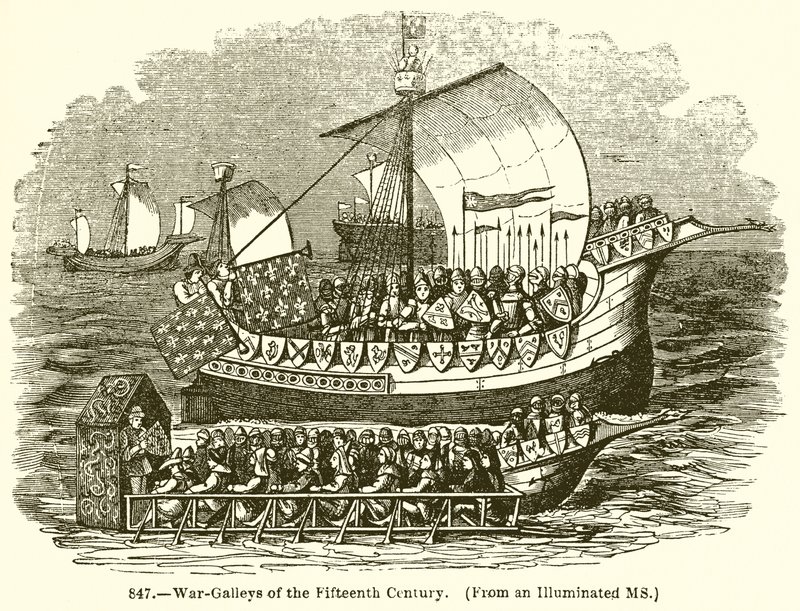 War-Galleys of the Fifteenth Century by English School