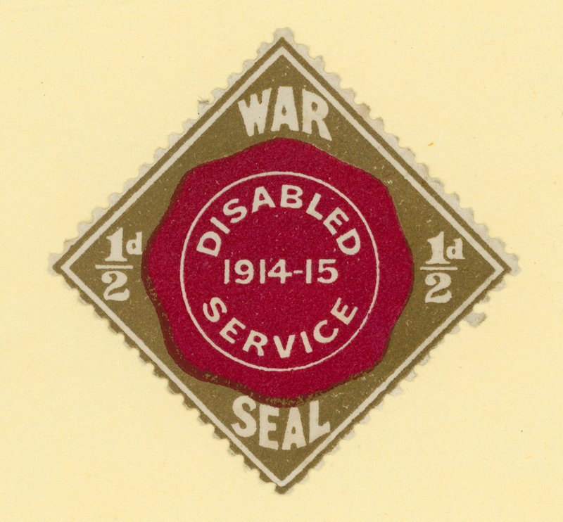 War Seal - Disabled Service 1914-1915 by English School