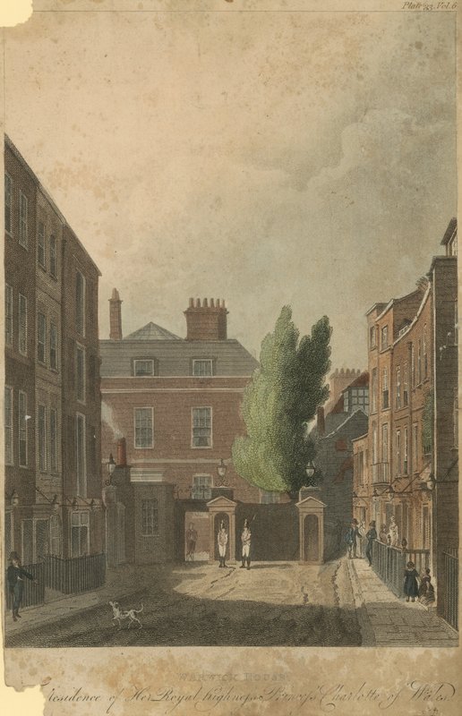 Warwick House, Residence of Her Royal Highness Princess Charlotte of Wales by English School
