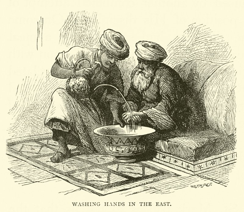 Washing Hands in the East by English School