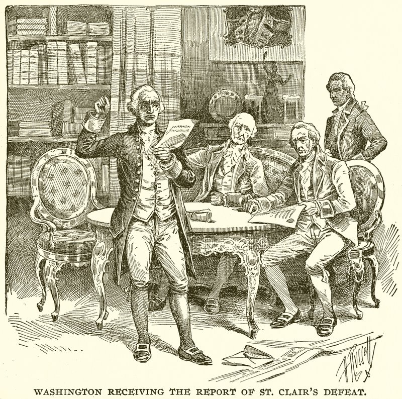 Washington receiving the Report of St. Clair