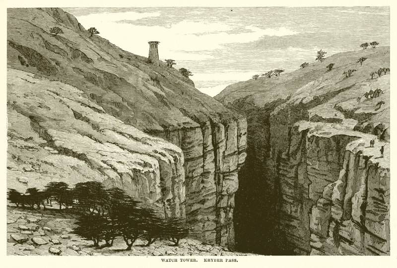 Watch Tower, Khyber Pass by English School