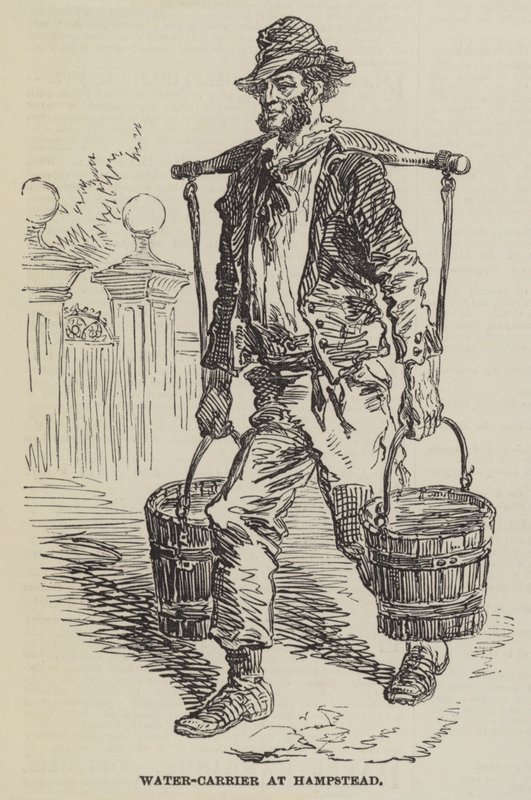 Water-Carrier at Hampstead by English School