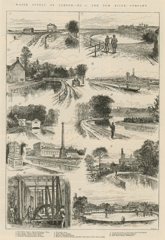Water supply of London: The New River Company by English School