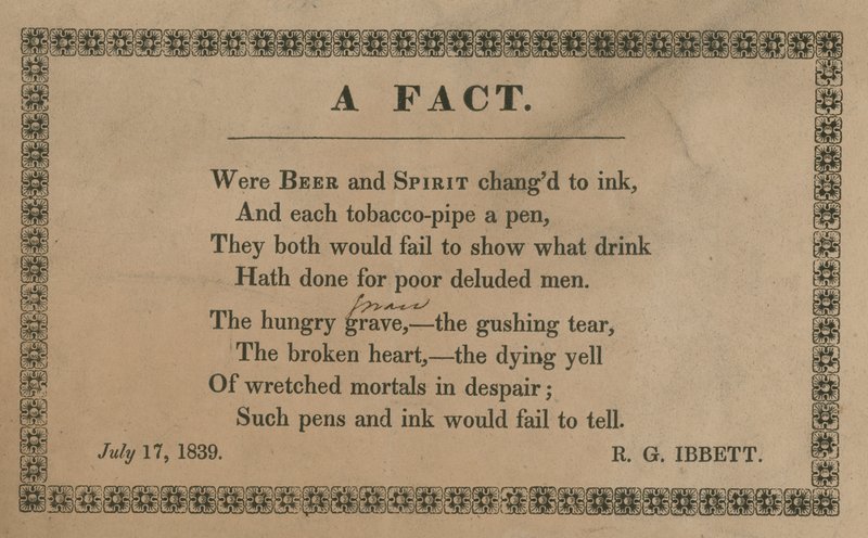 Were Beer and Spirit Changed to Ink by English School