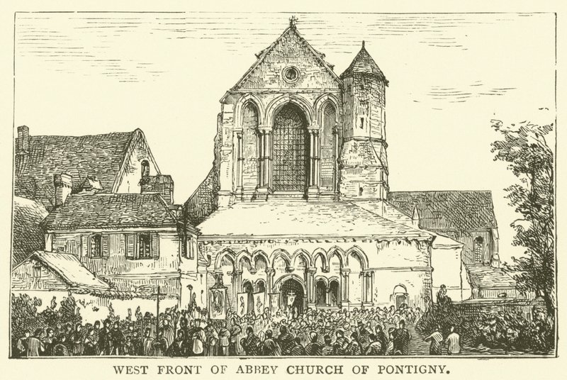 West Front of Abbey Church of Pontigny by English School