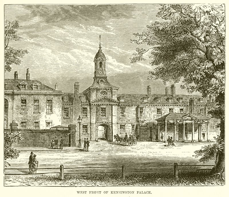 West Front of Kensington Palace by English School