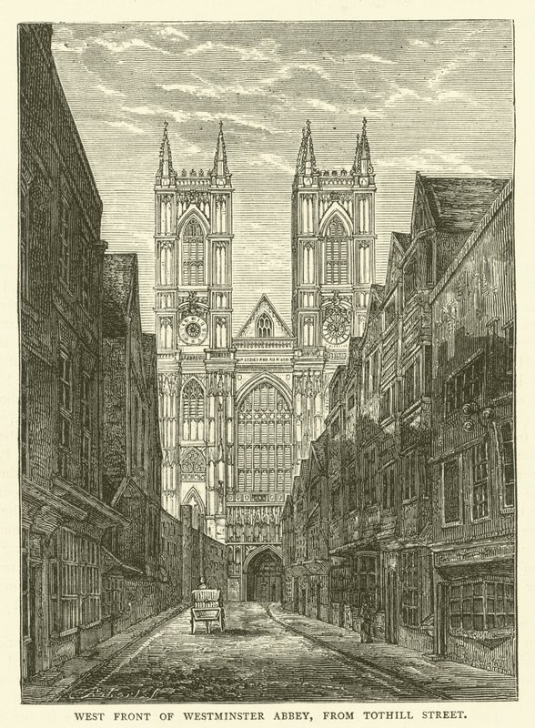 West front of Westminster Abbey, from Tothill Street by English School