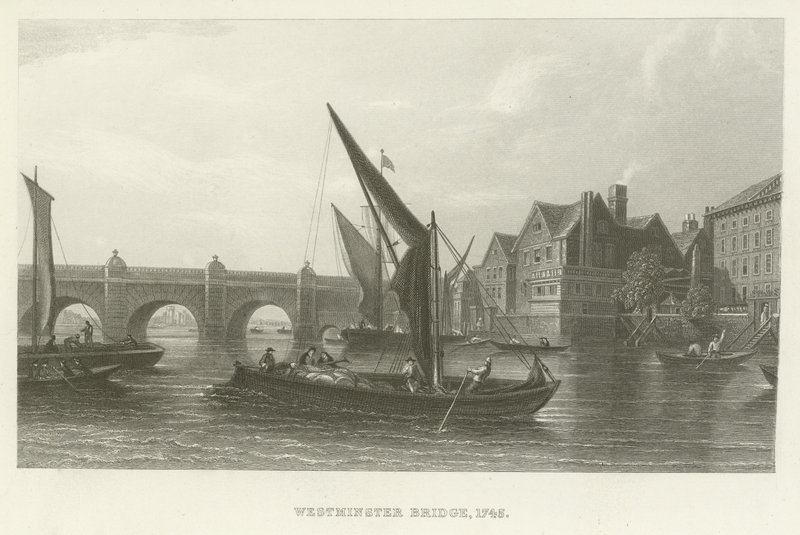 Westminster Bridge, 1745 by English School