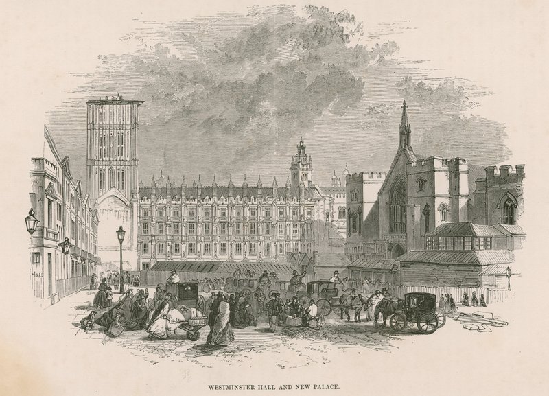 Westminster Hall and New Palace of Westminster, London by English School