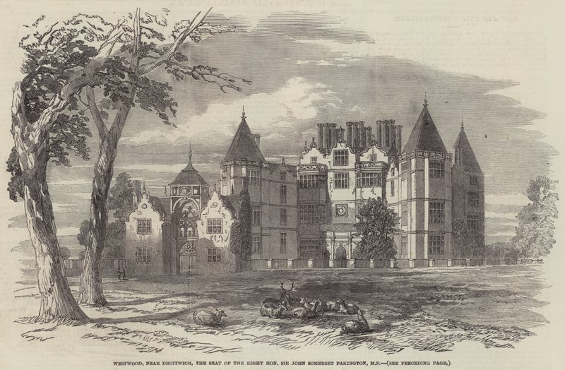 Westwood, near Droitwich, the Seat of the Right Honourable Sir John Somerset Pakington, MP by English School