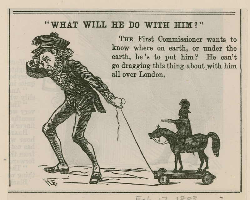 What Will We Do With It? The statue of the Duke of Wellington, Hyde Park Corner by English School
