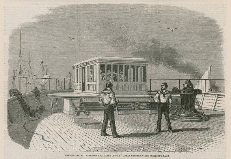 Wheelhouse and Steering Apparatus of the Great Eastern by English School
