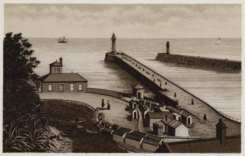 Whitby Entrance to the Harbour by English School