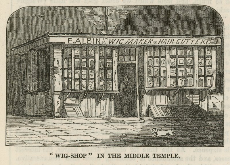 Wig Shop in the Middle Temple by English School