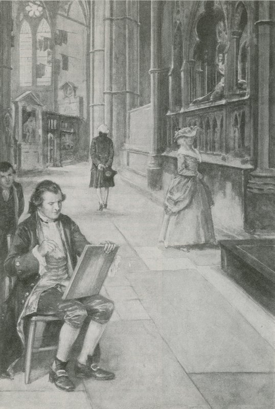 William Blake Learns to Draw Pictures by English School