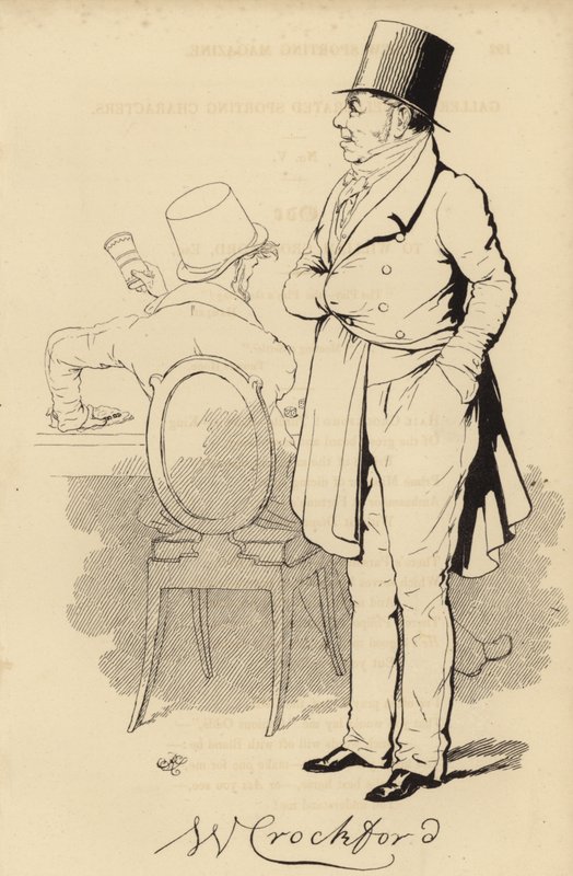 William Crockford, London gambling club proprietor by English School