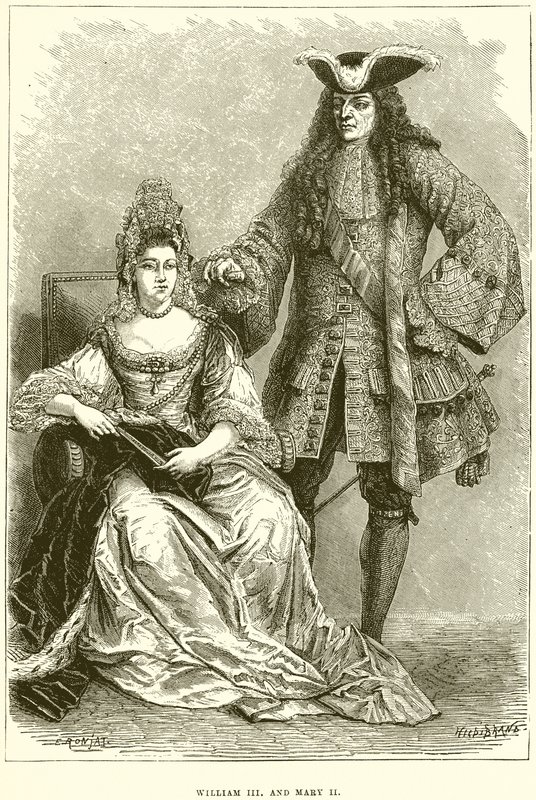 William III and Mary II by English School