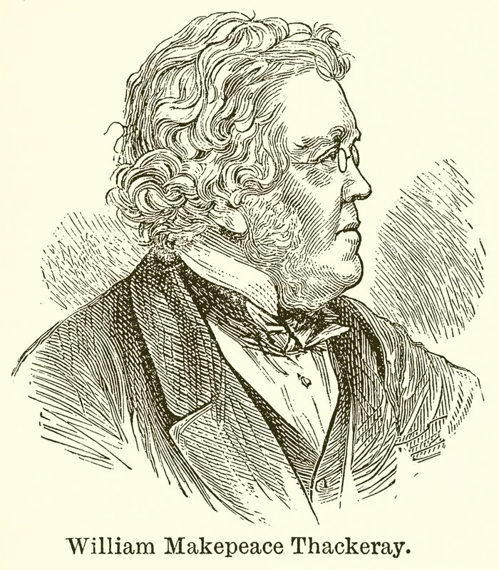 William Makepeace Thackeray by English School