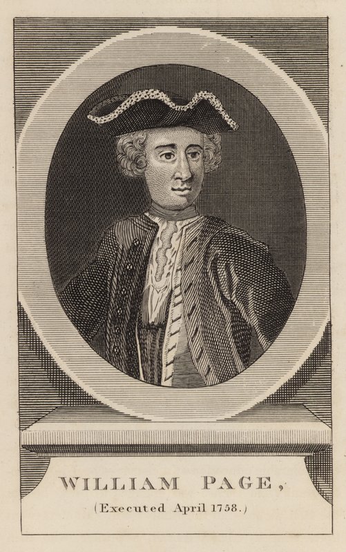 William Page, Executed April 1758 by English School