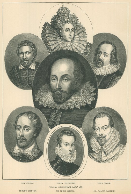 William Shakespeare and his contemporaries by English School