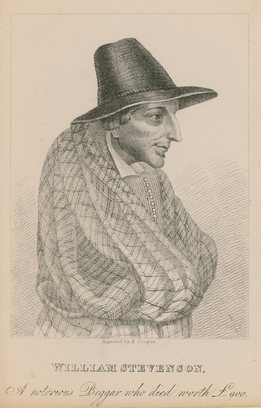 William Stevenson, a Notorious Beggar Who Died Worth £900 by English School