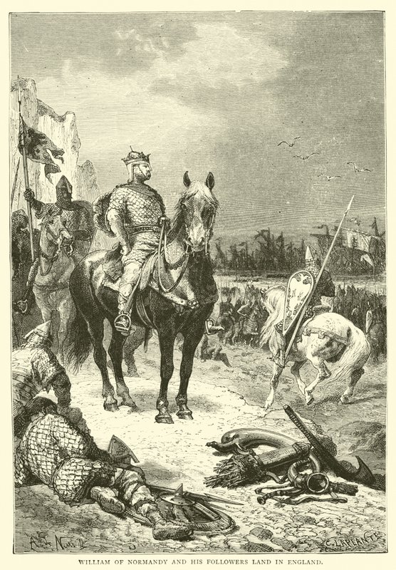 William of Normandy and his followers land in England by English School