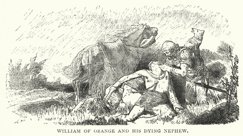 William of Orange and His Dying Nephew by English School