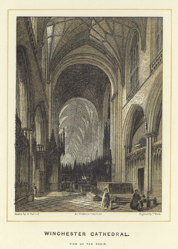 Winchester Cathedral, View of the Choir by English School