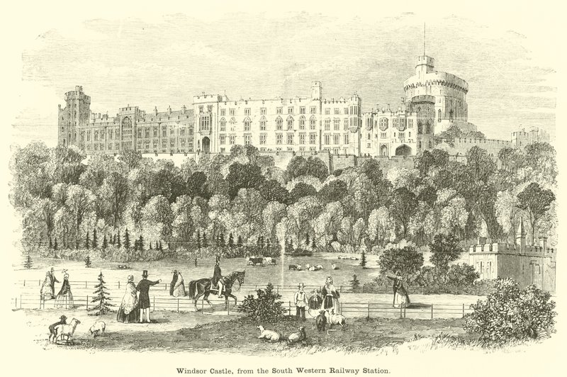 Windsor Castle, from the South Western Railway Station by English School