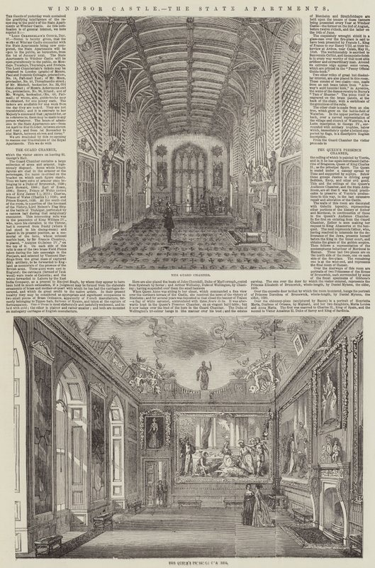 Windsor Castle, the State Apartments by English School