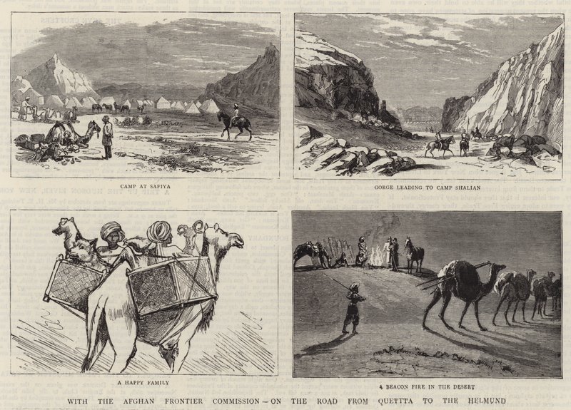 With the Afghan Frontier Commission, on the Road from Quetta to the Helmund by English School