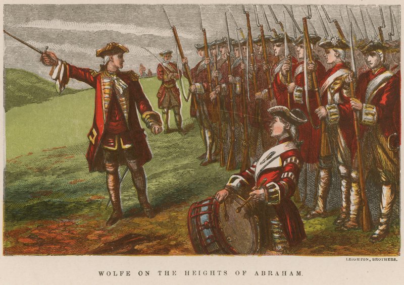 Wolfe on the Heights of Abraham by English School