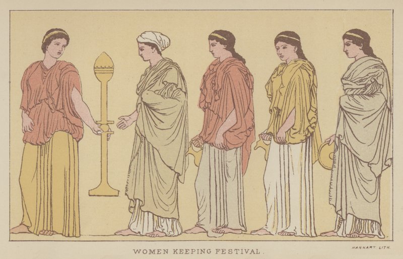 Women keeping Festival by English School