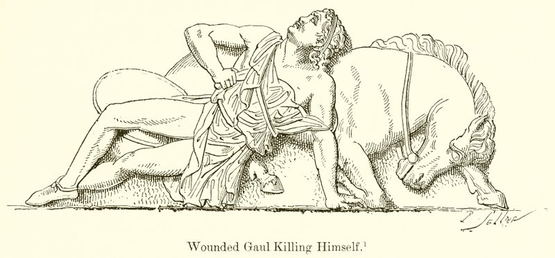 Wounded Gaul Killing Himself by English School