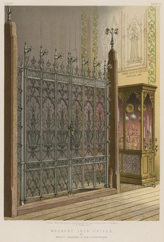 Wrought Iron Grille by English School