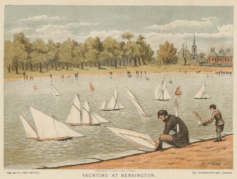 Yachting in Kensington Gardens by English School