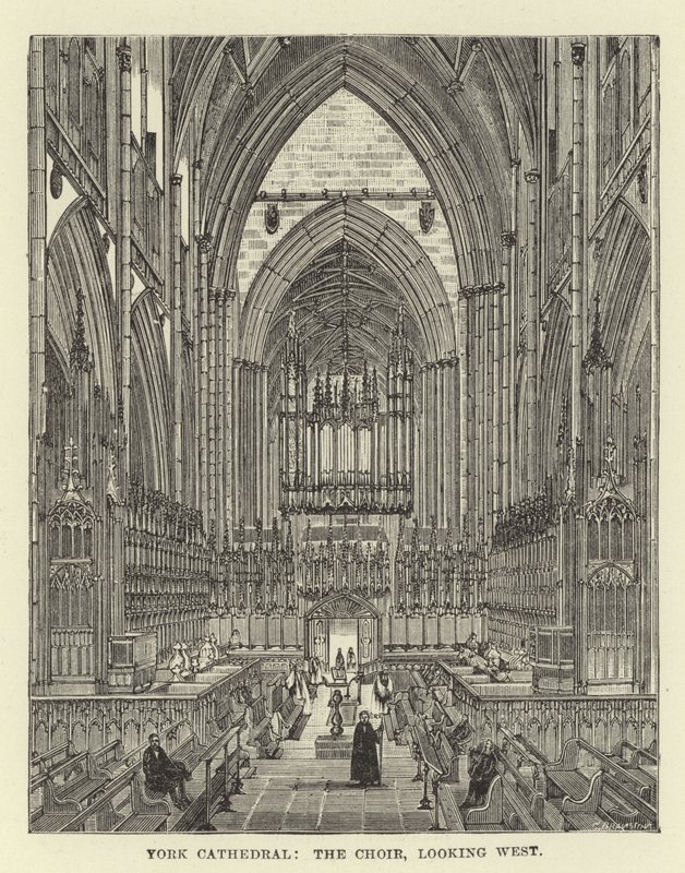 York Cathedral, the Choir, Looking West by English School