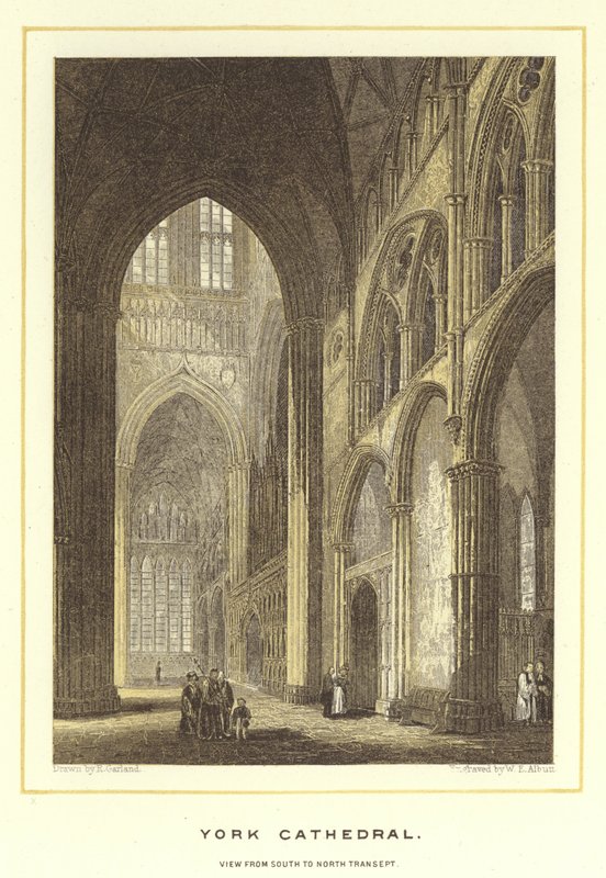 York Cathedral, View from South to North Transept by English School