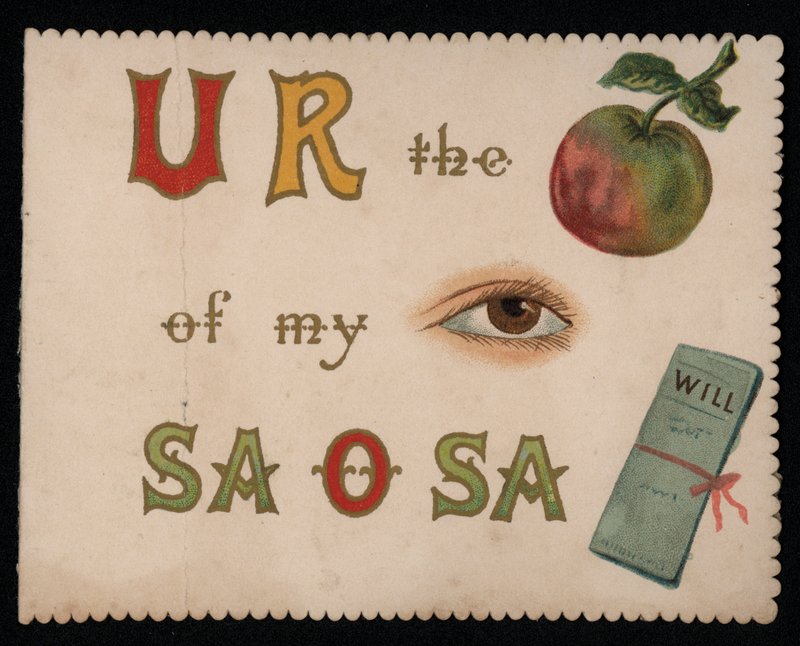 You Are the Apple of My Eye, Greetings Card by English School