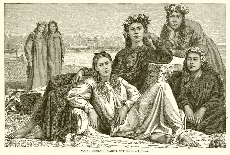 Young Women of Tahiti: Types by English School