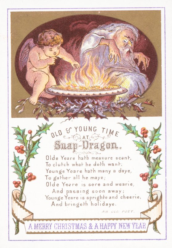Young and Old, Christmas Card by English School