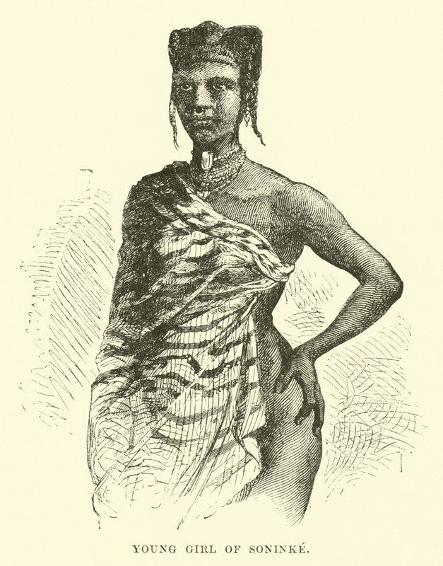 Young Girl of Soninke by English School