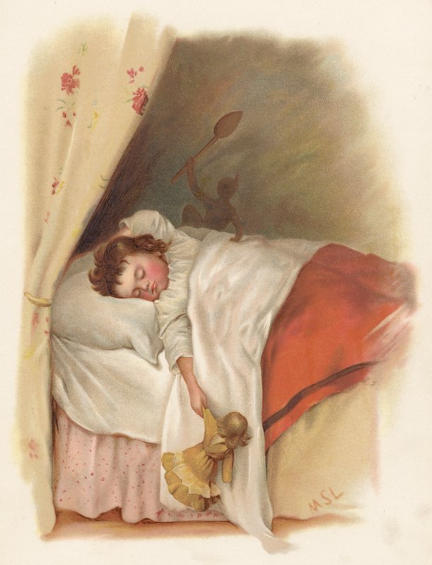 Young Girl Sleeping by English School