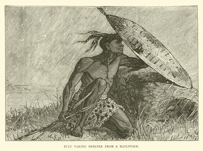 Zulu Taking Shelter from a Hailstorm by English School