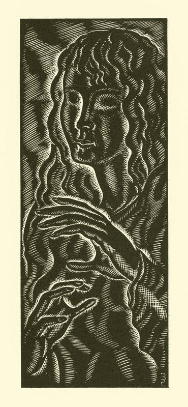 Blind girl by Eric Gill